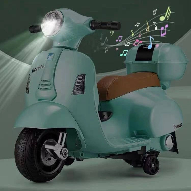 موتورشارژی طرح وسپا دو موتوره با چرخ کمکی کنترل دار