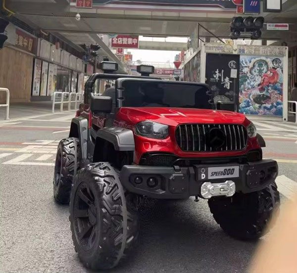 ماشین شارژی بنز سایز بزرگ لاستیک اسفنجی شاسی بلند ۵موتوره RGB