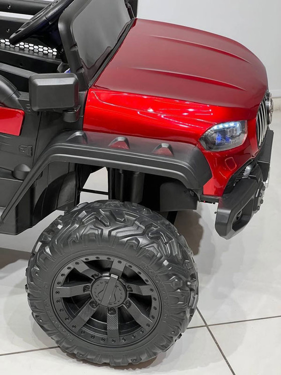 ماشین شارژی بنز سایز بزرگ لاستیک اسفنجی شاسی بلند ۵موتوره RGB