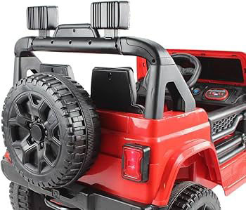 ماشین شارژی جیپ سایز بزرگ لاستیک اسفنجی شاسی بلند ۵ موتوره Jeep